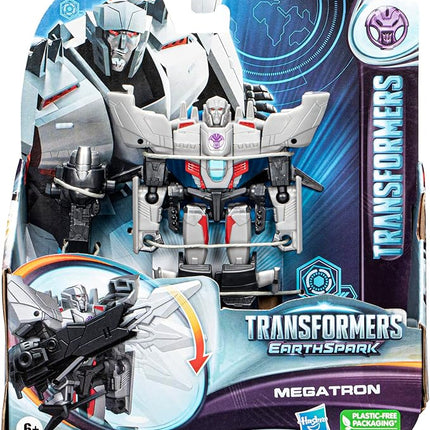 Transformers EarthSpark Megatron Warrior Class 12.5 cm Action Figure Robot Toy for Kids Age 6+