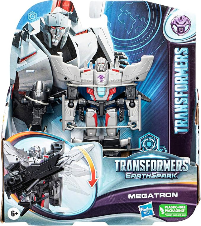 Transformers EarthSpark Megatron Warrior Class 12.5 cm Action Figure Robot Toy for Kids Age 6+