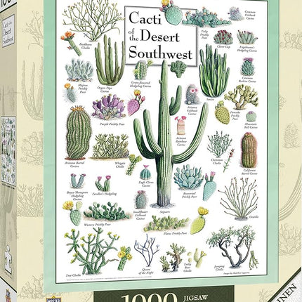 MasterPieces 1000 Piece Jigsaw Puzzle for Adults, Family, Or Youth - Cacti of The Desert Southwest - 19.25"x26.75"