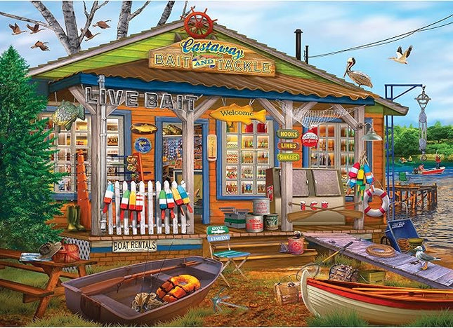 RoseArt - Chris Bigelow - Castaway Bait and Tackle - 1000 Piece Jigsaw Puzzle for Adults