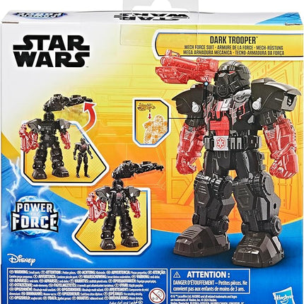 STAR WARS Epic World of Action Dark Trooper Mech Force Suit, 6.5-Inch Mech Suit & 4-Inch Action Figure, Toys for Boys & Girls Ages 4+