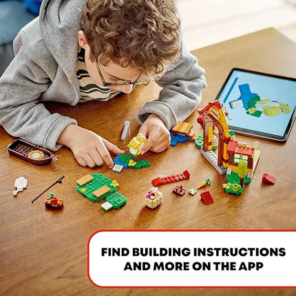 LEGO Super Mario Picnic at Mario’s House Expansion Set 71422, Collectible Playset with Yellow Yoshi Figure, Buildable Game Toy to Expand on Starter Course, Super Mario Birthday Gift for 6-8 Year Olds