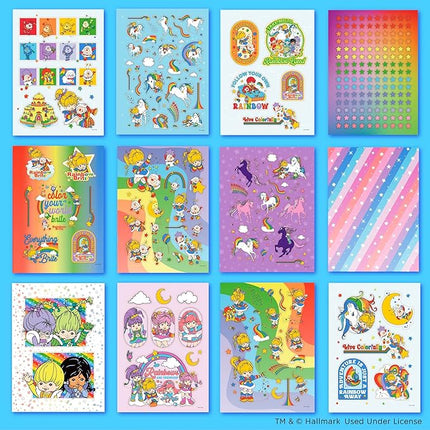 Rainbow Brite 1,500+ Sticker Book, Mega Sticker Pack, Cute Stickers for Teens, Kids, & Teachers, Retro Stationery Supplies, Kids Crafts Essentials, Classroom Prizes, Gifts for 4 Year Old Girl
