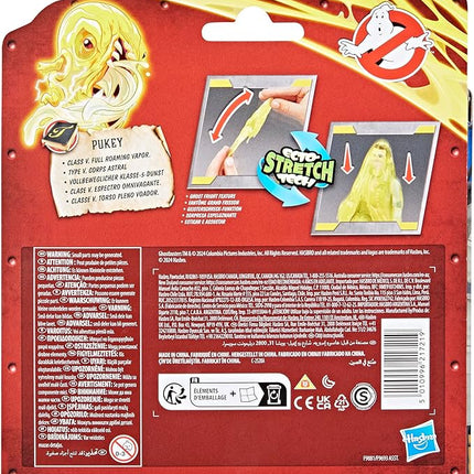Ghostbusters Fright Features Gary Grooberson Action Figure with Ecto-Stretch Tech Pukey Ghost Toy Accessory, Toys for Kids Ages 4+