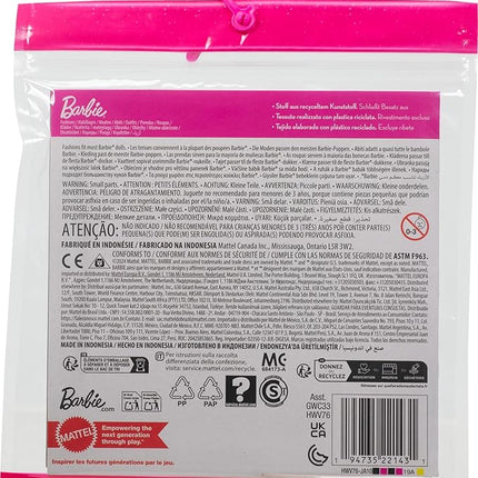 Barbie Clothes, Bridal Fashion Pack for Barbie Doll on Wedding Day, 1 Outfit with Accessories for a Complete Look