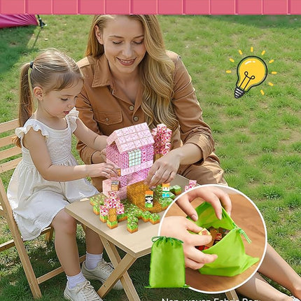 VEVOR Magnetic Blocks, 100 PCS Princess Castle Set, Magnetic Building Cubes for Kids, STEM Montessori Sensory Toys for Christmas Birthday Gift, Construction Stacking Toy for 3+ Years Old Boys & Girls