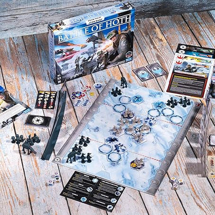 Asmodee Star Wars: Battle of Hoth Board Game - Command The Imperial Army or Rebel Forces in a Fast-Paced Miniatures Strategy Game, Ages 8+, 2-4 Players, 30 Minute Playtime