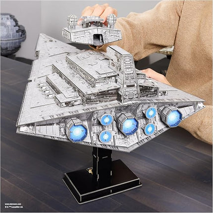 4D Build, Star Wars Deluxe Imperial Star Destroyer 3D Model Kit, Star Wars Collectibles & Desk Decor, Adult Puzzle, Building Toys, 278 Pieces, 3D Puzzles, Gift Ideas for Ages 12 & Up