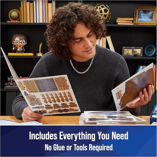 4D Build, Harry Potter Hogwarts Castle 3D Model Kit, Harry Potter Collectibles & Desk Decor, Adult Puzzle, Building Toys, 209 Pieces, 3D Puzzles, Gift Ideas for Ages 12 & Up