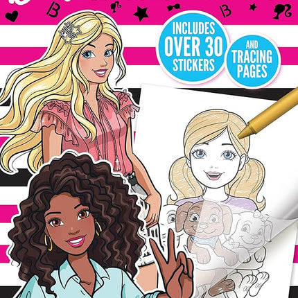 Bendon Barbie 48-Page Color and Trace Coloring and Activity Book 49750