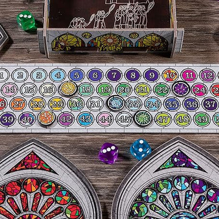 Sagrada Board Game | Family Game for Kids and Adults | Dice Drafting and Placement Strategy Game | Ages 10+ | 1 to 4 Players | by Floodgate Games