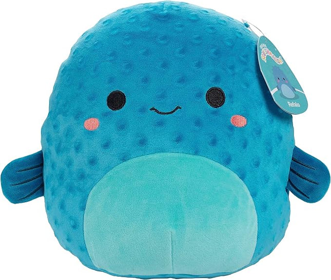 Squishmallows Original 10-Inch Refalo The Blue Fish - Official Jazwares Plush - Collectible Soft Squishy Ocean Summer Stuffed Animal Toy - Add to Your Squad - Gift for Kids, Girls & Boys