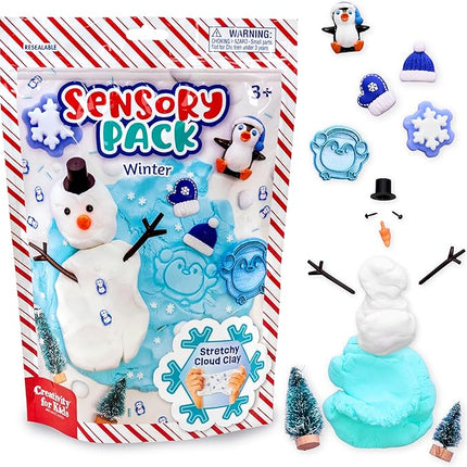 Creativity for Kids Sensory Pack: Winter - Toddler Christmas Crafts, Holiday Crafts for Kids, Sensory Toys for Toddlers, Travel Toys and Stocking Stuffers for Kids (Ages 3+)