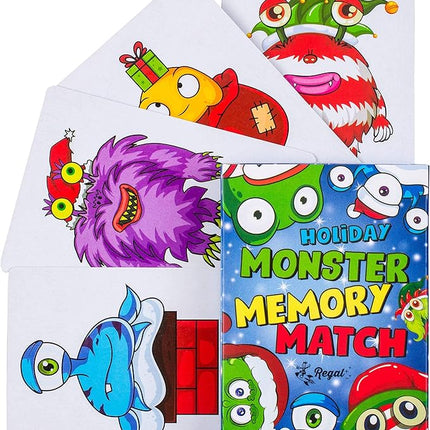 Regal Games Card Games for Kids - Go Fish, Crazy 8's, Old Maid, Slap Jack, Monster Memory Match, Snowball Fight - Holiday-Themed, Simple & Fun Classic Family Table Games - Games May Vary (6 Set)