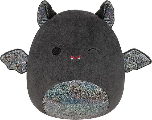 Squishmallows Original 8-Inch Emily Bat with Sparkly Ears and Belly - Medium-Sized Ultrasoft Official Jazwares Plush