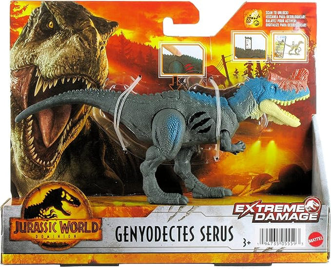 Jurassic World Dominion Extreme Damage Genyodectes Serus Dinosaur Action Figure