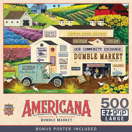 MasterPieces Dumble Market Jigsaw Puzzle - 500 Piece EZ Grip Puzzle for Adults - Ages 14+