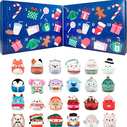 Squishmallows Original 24-Day Micromallows Holiday Plush Advent Calendar