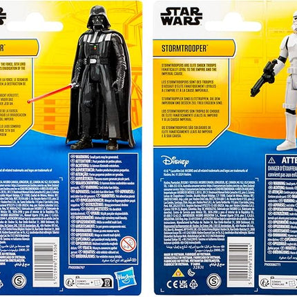 STAR WARS Epic Hero Series Two Pack, Darth Vader & Stormtrooper 4-Inch Action Figure & Accessories, Toys for 4 Year Old Boys and Girls