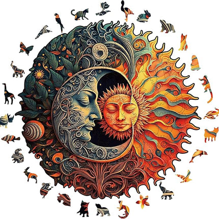 Wooden Puzzles for Adults, 200 Pieces Wood Puzzles, Irregular Animal Shaped Unique Wooden Jigsaw Puzzles, Creative Ghristmas Gift for Teenagers and Adults