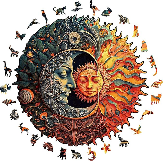 Wooden Puzzles for Adults, 200 Pieces Wood Puzzles, Irregular Animal Shaped Unique Wooden Jigsaw Puzzles, Creative Ghristmas Gift for Teenagers and Adults