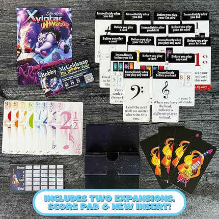 Xylotar Unhinged - The Ultimate Expansion for the Epic 80s Synthesizer Rock Inspired Trick Taking Card Game | from The Creators of One Night Ultimate Werewolf | 2-5 Players, 30 Minutes Play Time