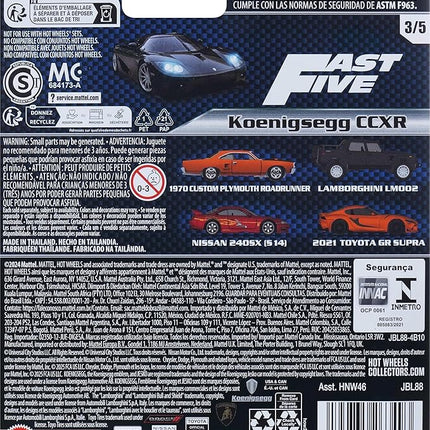 Hot Wheels Cars, Premium Fast & Furious 1:64 Scale Die-Cast Car for Collectors Inspired by Fast & Furious Movie Franchise