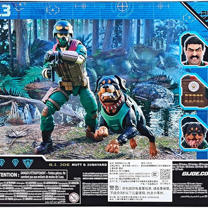 G.I. Joe Classified Series #113, Mutt & Junkyard, Collectible 6-Inch Action Figure & Pet with 16 Accessories