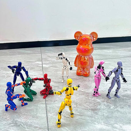 (Assembly Completed) 8 Packs T13 Action Figure Set, Dummy 13 3D Printed Action Figure Toy Gifts for Kids, Robot 13 ActionFigure Full Body Mechanical Doll Christmas Birthday Gift for Boys Girls