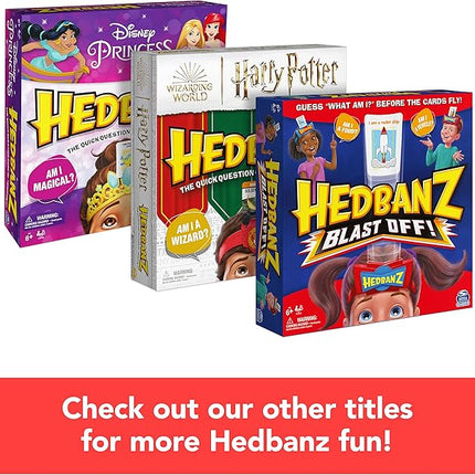 Spin Master Games Hedbanz Blast Off! Guessing Game with 25 Bonus Cards, Family Game Night for Kids and Families Ages 6 and up (Amazon Exclusive)