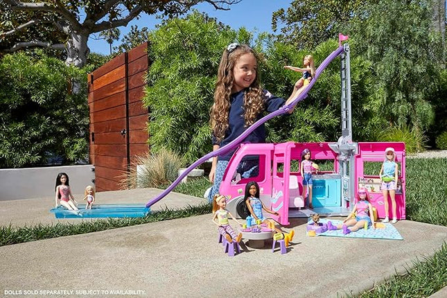 Barbie It Takes Two Stacie Doll & Accessories, Camping Playset with Doll, Pet Tent, Puppy, Sticker Sheet & Accessories
