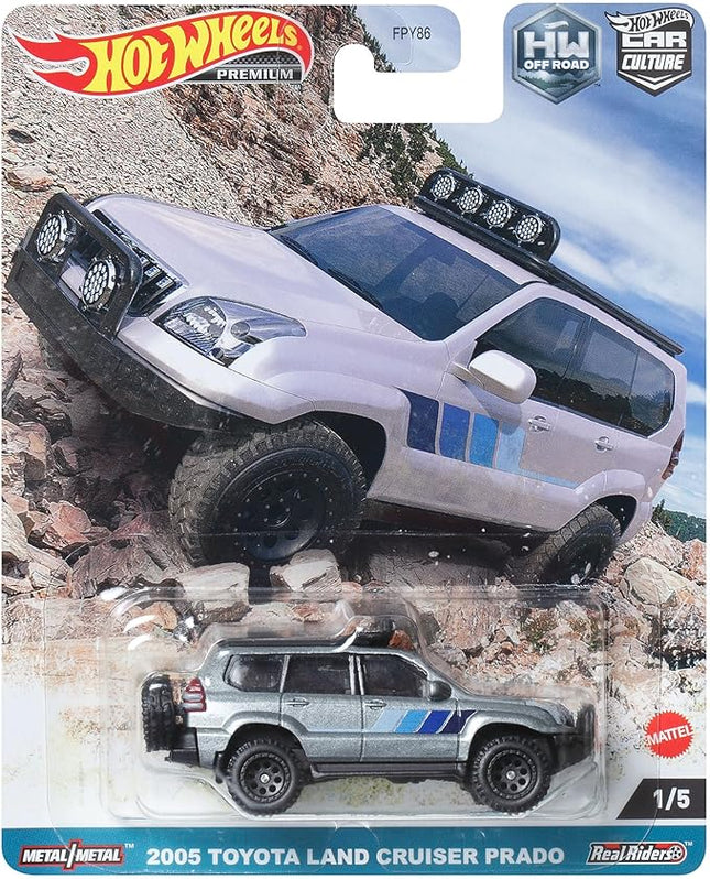 Hot Wheels HKC70 Car Culture Off Road - 2005 Toyota Land Cruiser Prado 【3 Years Old and Up】