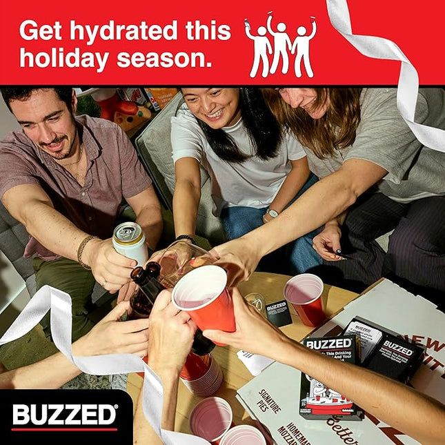 Buzzed Flip Cup Frenzy Adult Drinking Game, Party Games for Adults, Includes 1 Game Mat, 8 Flip Cups, 1 Drink Cup, and Instructions