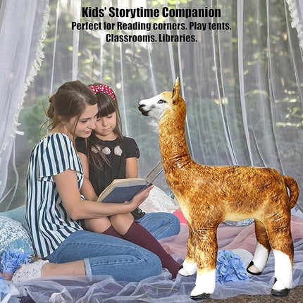 Jet Creations Inflatable Alpaca Height Party Favors Supplies Gifts, 30" Stuffed Animals An-Alpa