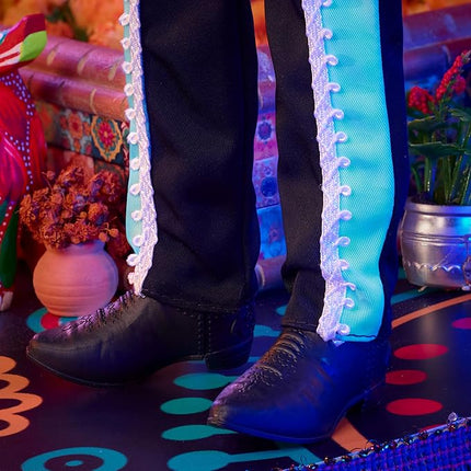 Barbie Signature Doll, 2024 Día De Muertos Ken Collectible in Black Suit with Sky Blue Accents, Hat and Belt Accessories