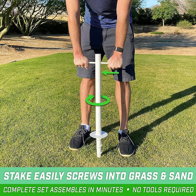 GoSports Backyard Tetherball Game - Full Size Outdoor Tetherball