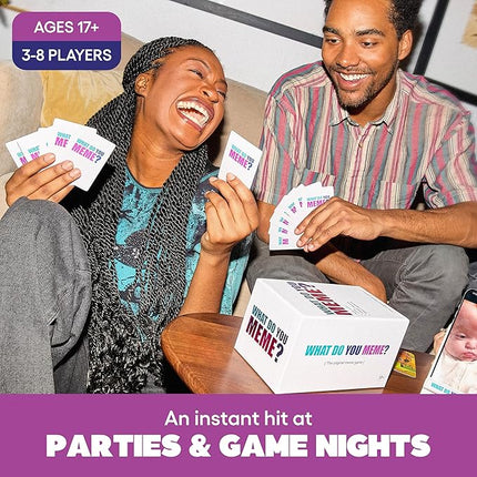 WHAT DO YOU MEME? Core Game (New Edition) Now Including GIF's by Relatable, The Essential Adult Party Game for Meme Lovers, Great for Adult Games for Game Night