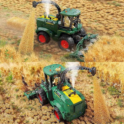 Technic Tractor Building Block Set,Farm Truck & Harvester Building Toys with Moveable Grain Head,Stem Construction Vehicles Model,Birthday Gift for Adults Boys Age 8-12(1162Pcs)