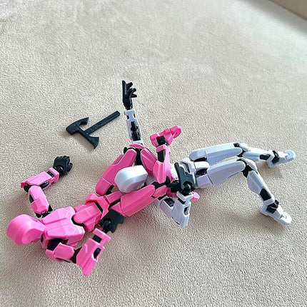 (Assembly Completed) 6 Packs T13 Action Figure, Dummy 13 3D Printed Action Figure Toy Gifts for Kids, Robot 13 ActionFigure Full Body Mechanical Doll Christmas Birthday Gift for Boys Girls