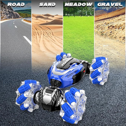 Remote Control Car, Gesture Sensing RC Stunt Car, 4 WD Transform Off Road for Rotating, 2.4Ghz Hand Controlled Remote Control Twister Cars, RC Cars for Kids Boys Girls Toy Gift Age 6 7 8 9 10 11 12 yr