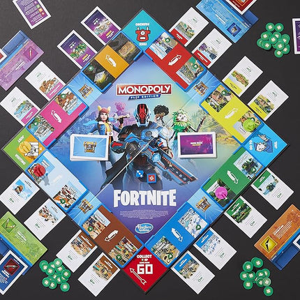 Hasbro Gaming Monopoly Flip Edition: Fortnite Board Game for Ages 13 Game Inspired by Fortnite Video Game, Board Games for Teens and Adults, 2-4 Players