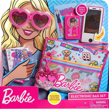 Barbie Electronic 10-Piece Purse Set, Kids Toys for Ages 3 Up by Just Play