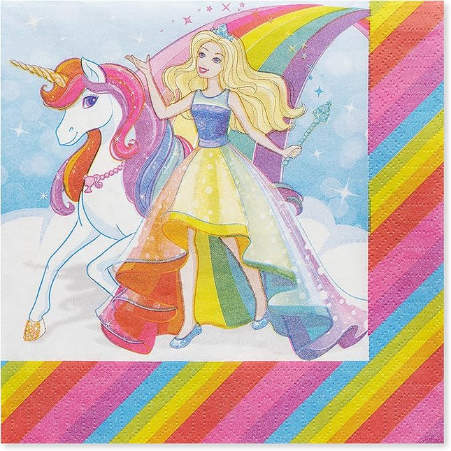 American Greetings Barbie Party Supplies, Paper Lunch Napkins (50-Count)