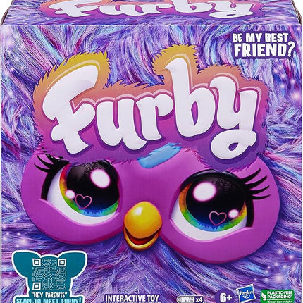 Furby Purple, 15 Fashion Accessories, Interactive Plush Toys for 6 Year Old Girls & Boys & Up, Voice Activated Animatronic