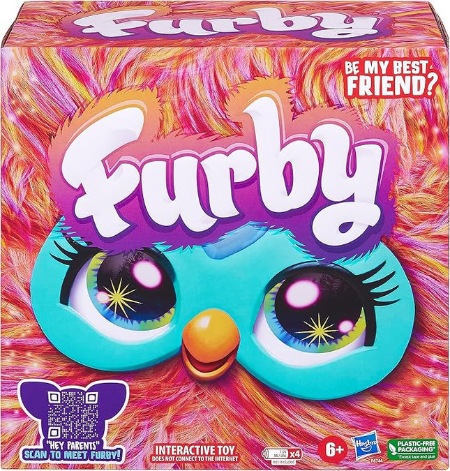 Furby Coral, 15 Fashion Accessories, Interactive Plush Toys for 6 Year Old Girls & Boys & Up, Voice Activated Animatronic