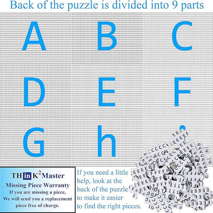 Think2Master Funny Dogs 1000 Pieces Jigsaw Puzzle Featuring heartwarming Puppies and Dogs. Fun for Teens, Seniors & Families. Great Gift for Kids Ages 13+ Size: 26.8” x 18.9