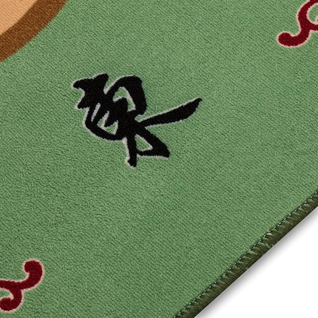 Yellow Mountain Imports Table Cover for Mahjong, Poker, Card Games, Board Games, Tile Games, and Dominoes - Green, 31.1 Inches