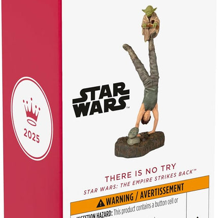 Hallmark Keepsake Christmas Ornament 2025, Star Wars: The Empire Strikes Back There is No Try with Sound, Gifts for Star Wars Fans